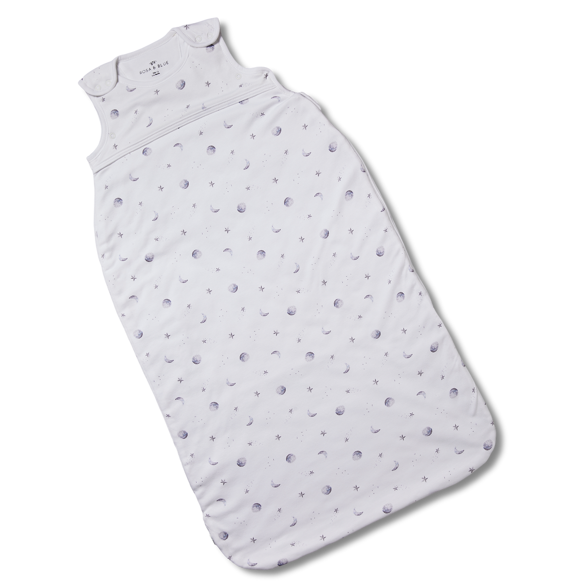 Bamboo and Organic Cotton Sleeping Bag (1.5 TOG) Starlit Moon / Baby