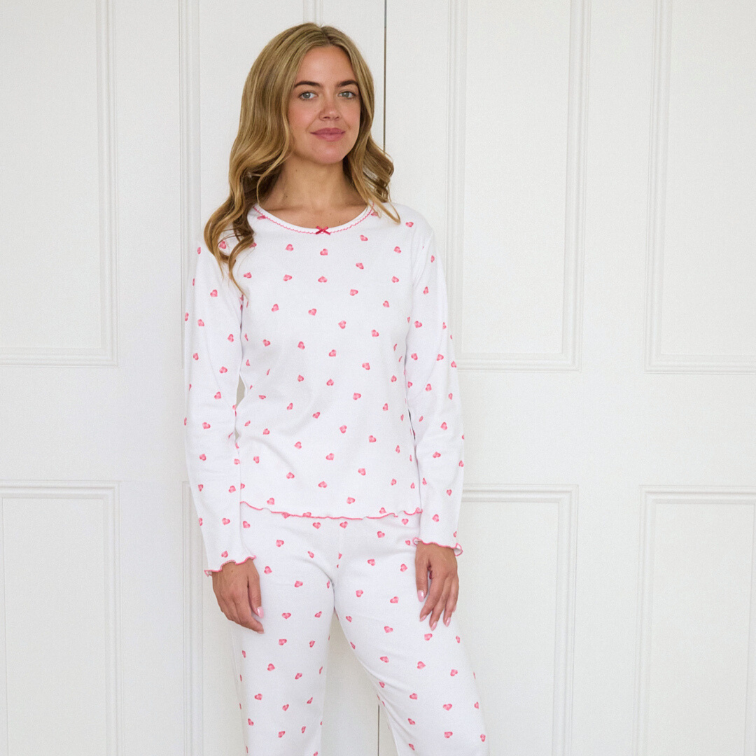 Women's Pink Heart Pyjamas