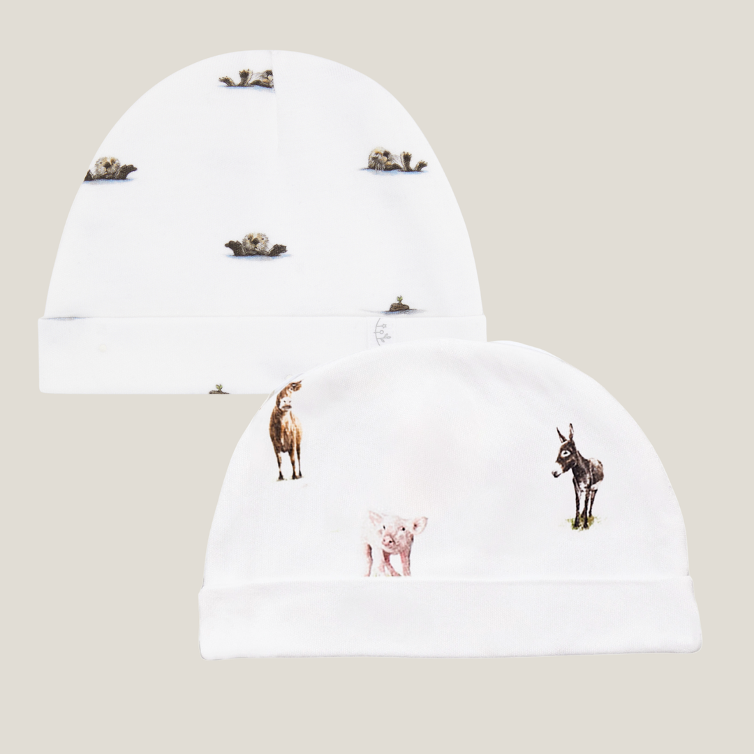 2 Pack Hats - 3-6m SAMPLE