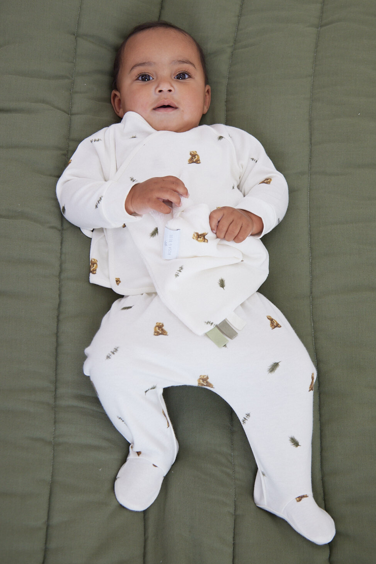 Wrap-over 2 Piece Set - Brown Bear