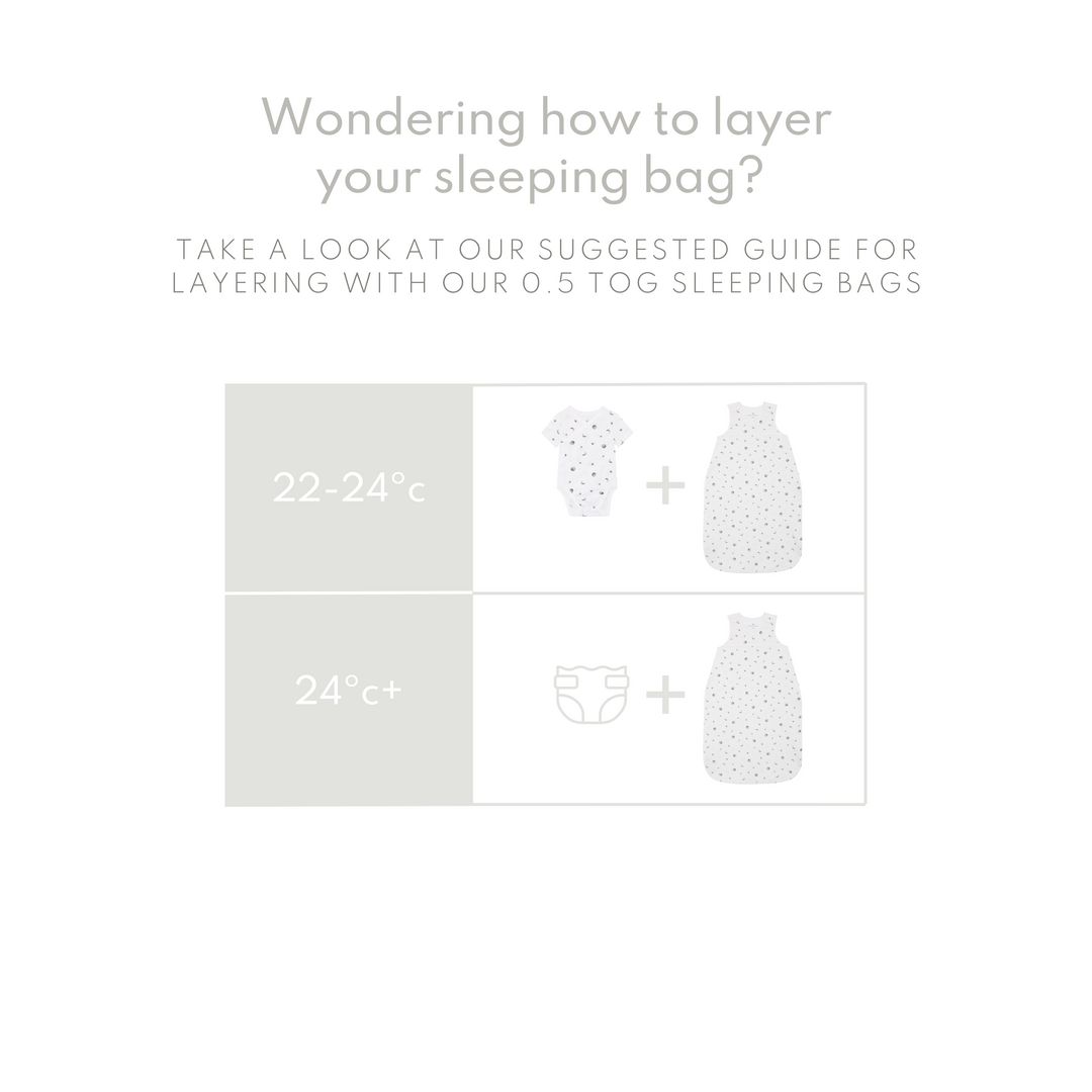 Muslin Sleeping Bag 0.5 TOG - Safari