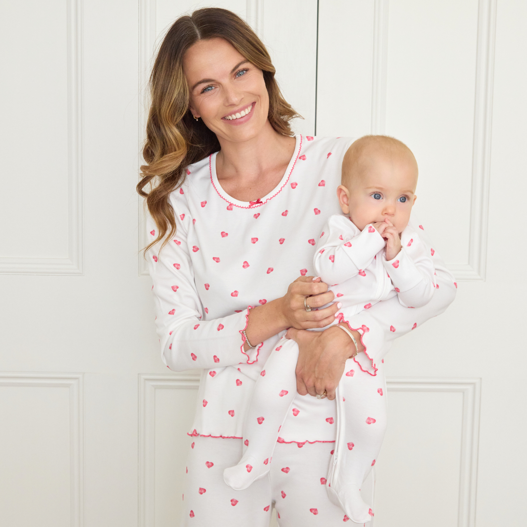 Women's Pink Heart Pyjamas