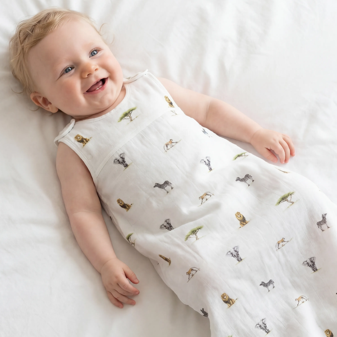(PRE-ORDER) Muslin Sleeping Bag 0.5 TOG - Safari