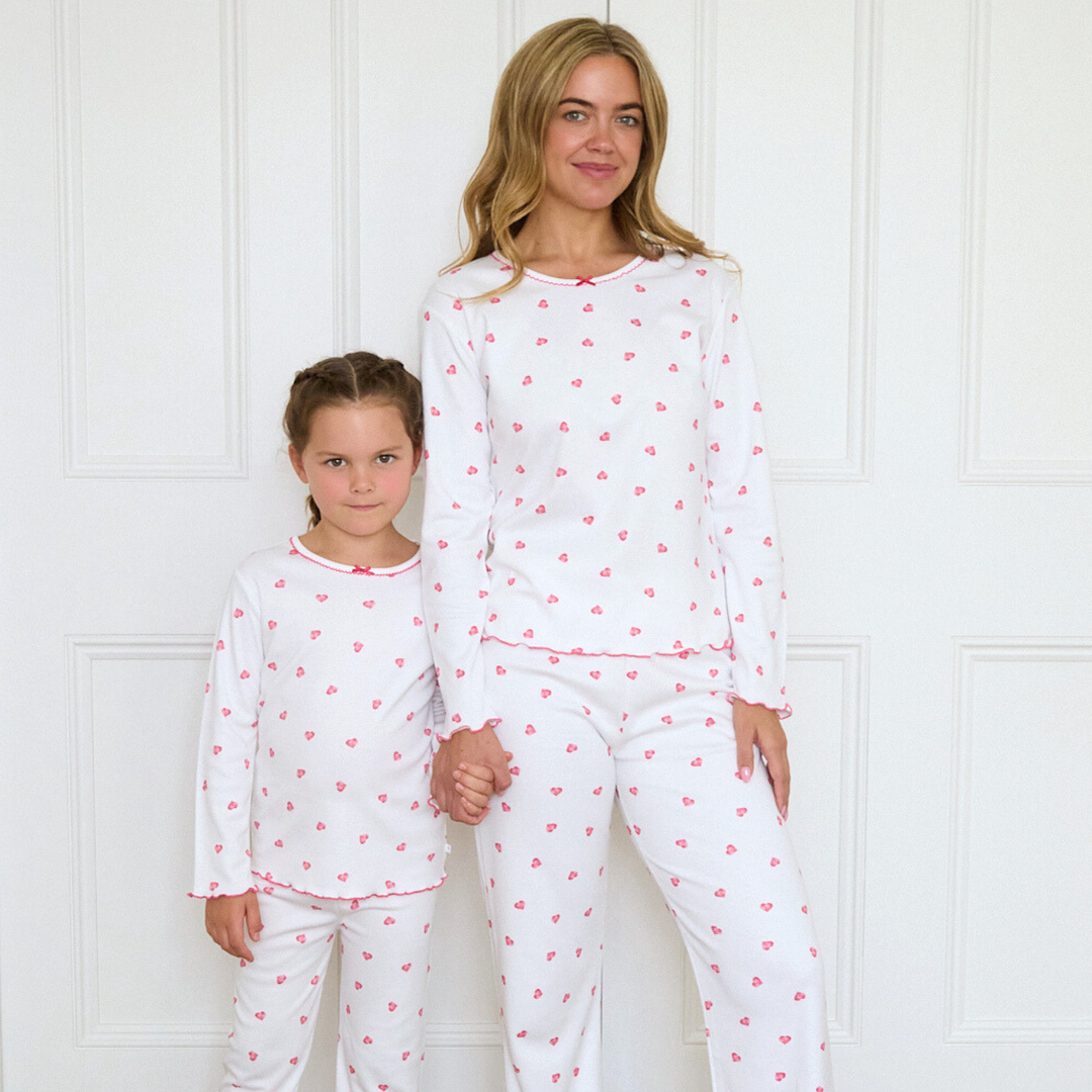 Women's Pink Heart Pyjamas