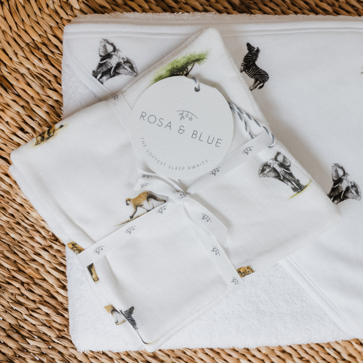 Bamboo Washcloth 3 Pack - Safari