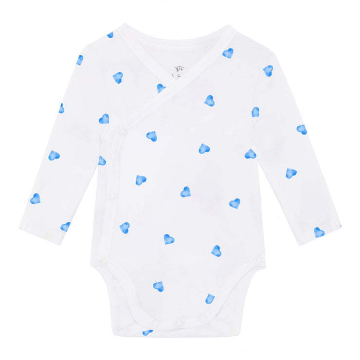 Long Sleeve Bodysuit - Blue Heart