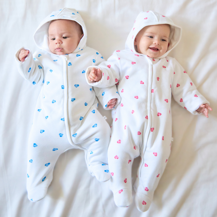 Blue Heart Pramsuit
