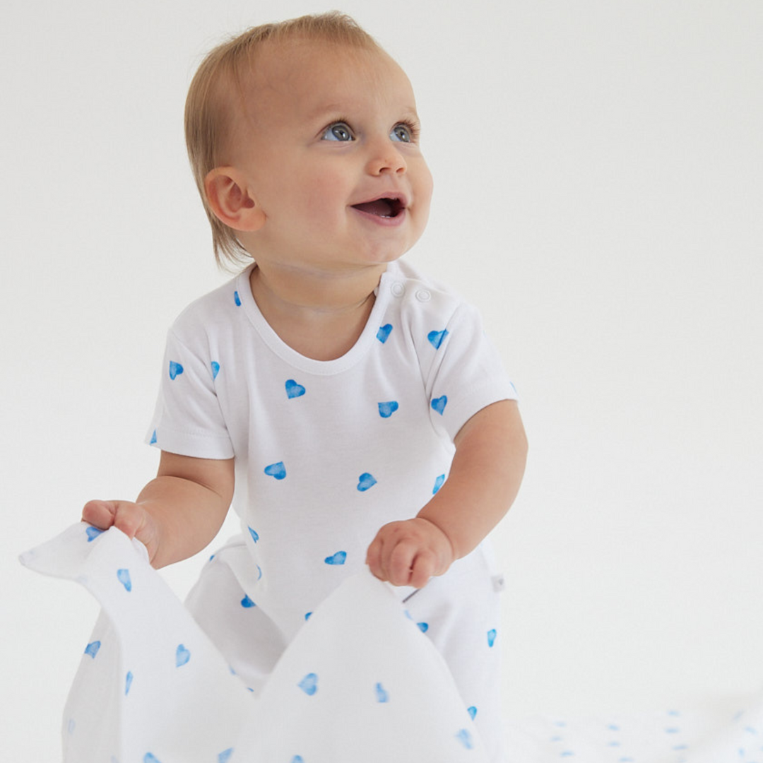 Romper - Blue Heart