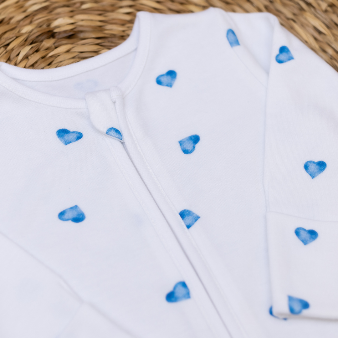 Blue Heart Sleepsuit