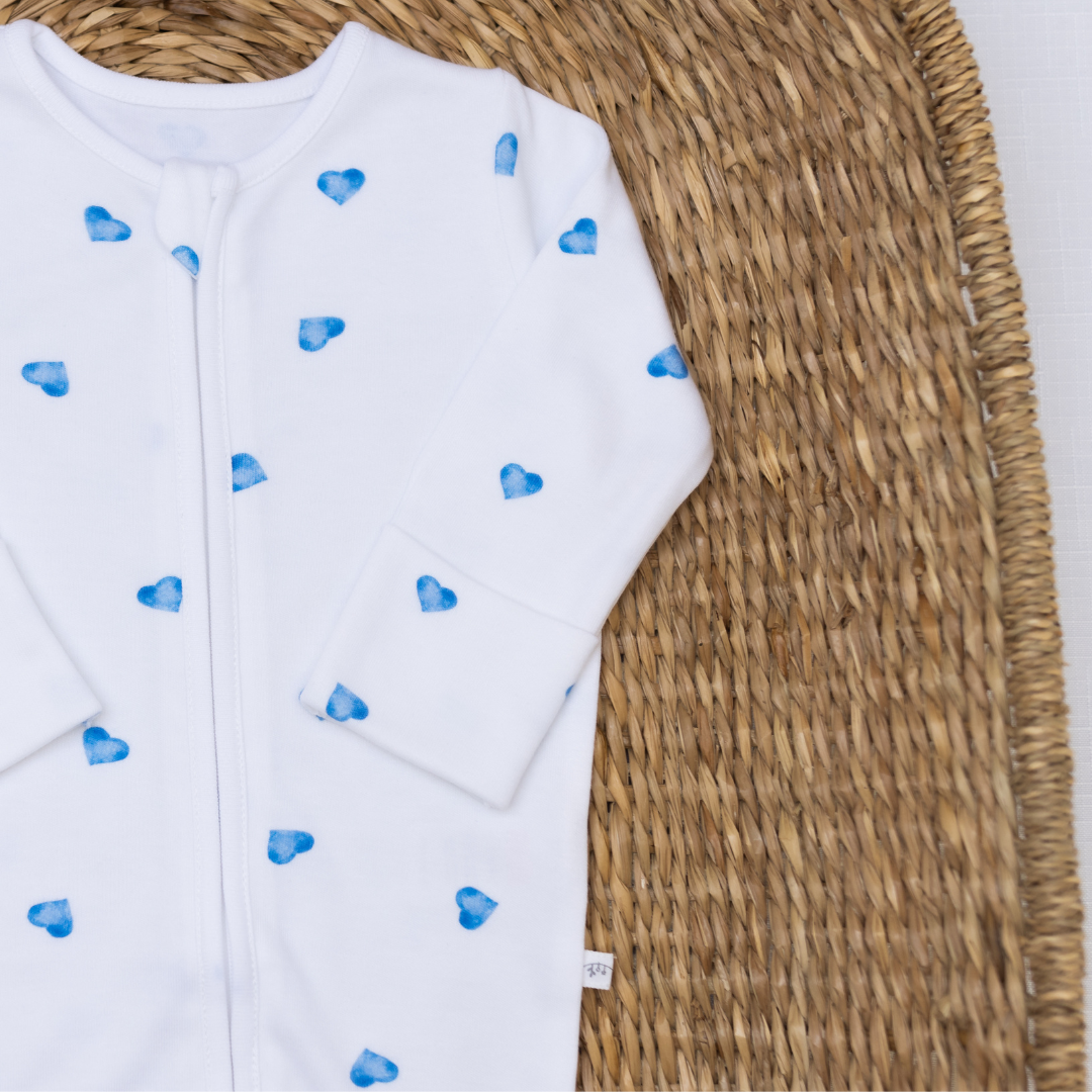 Blue Heart Sleepsuit