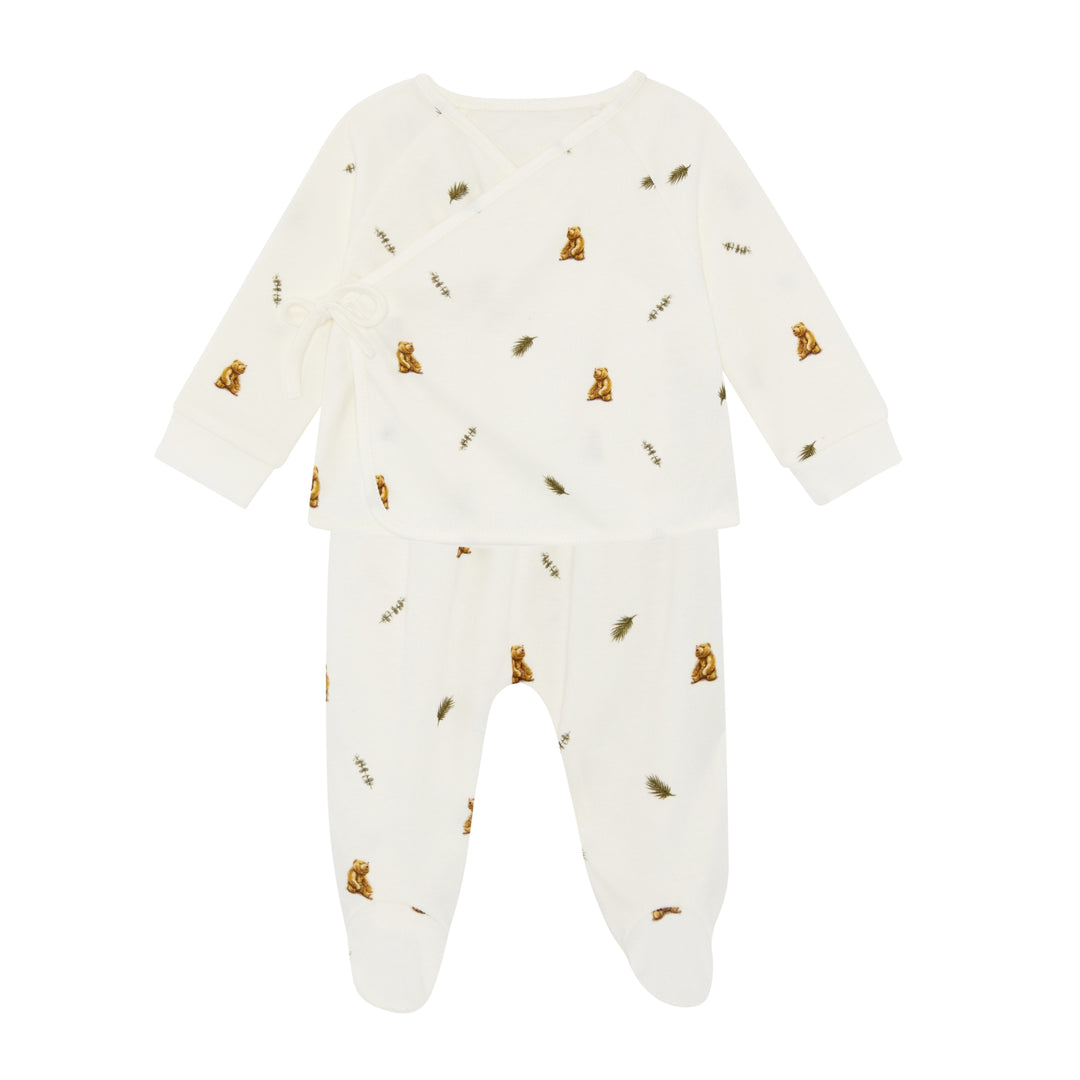 Wrap-over 2 Piece Set - Brown Bear