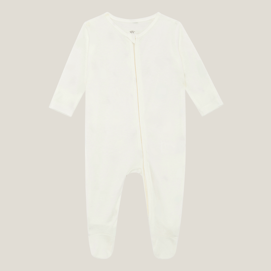 Sleepsuit 2 Pack - Brown Bear/ Warm White