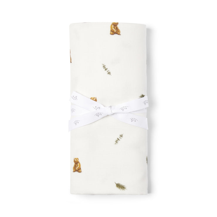 XL Bamboo Muslin - Brown Bear