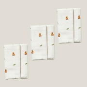 3 Pack - Brown Bear Original Muslin Squares