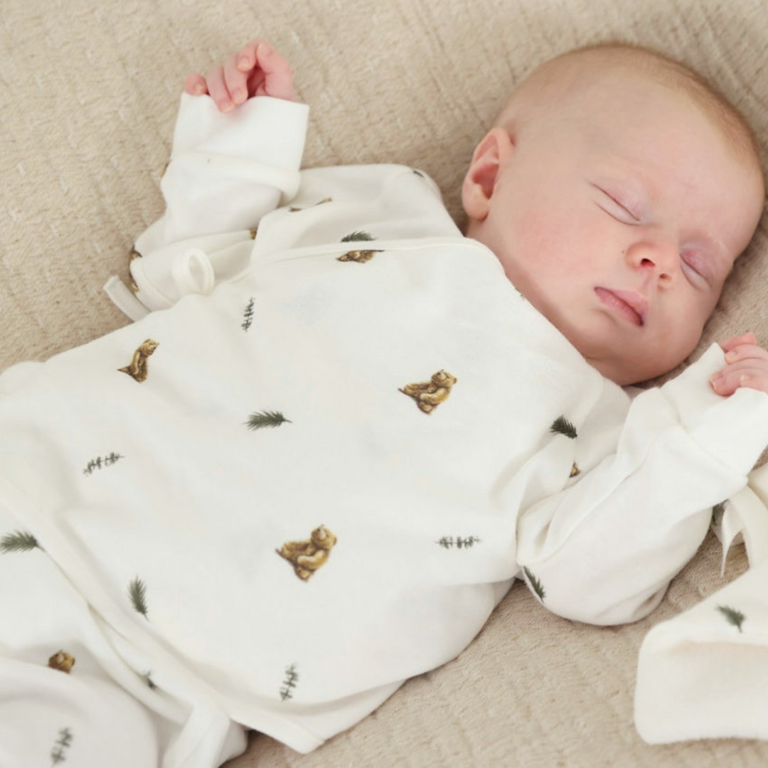 Wrap-over 2 Piece Set - Brown Bear