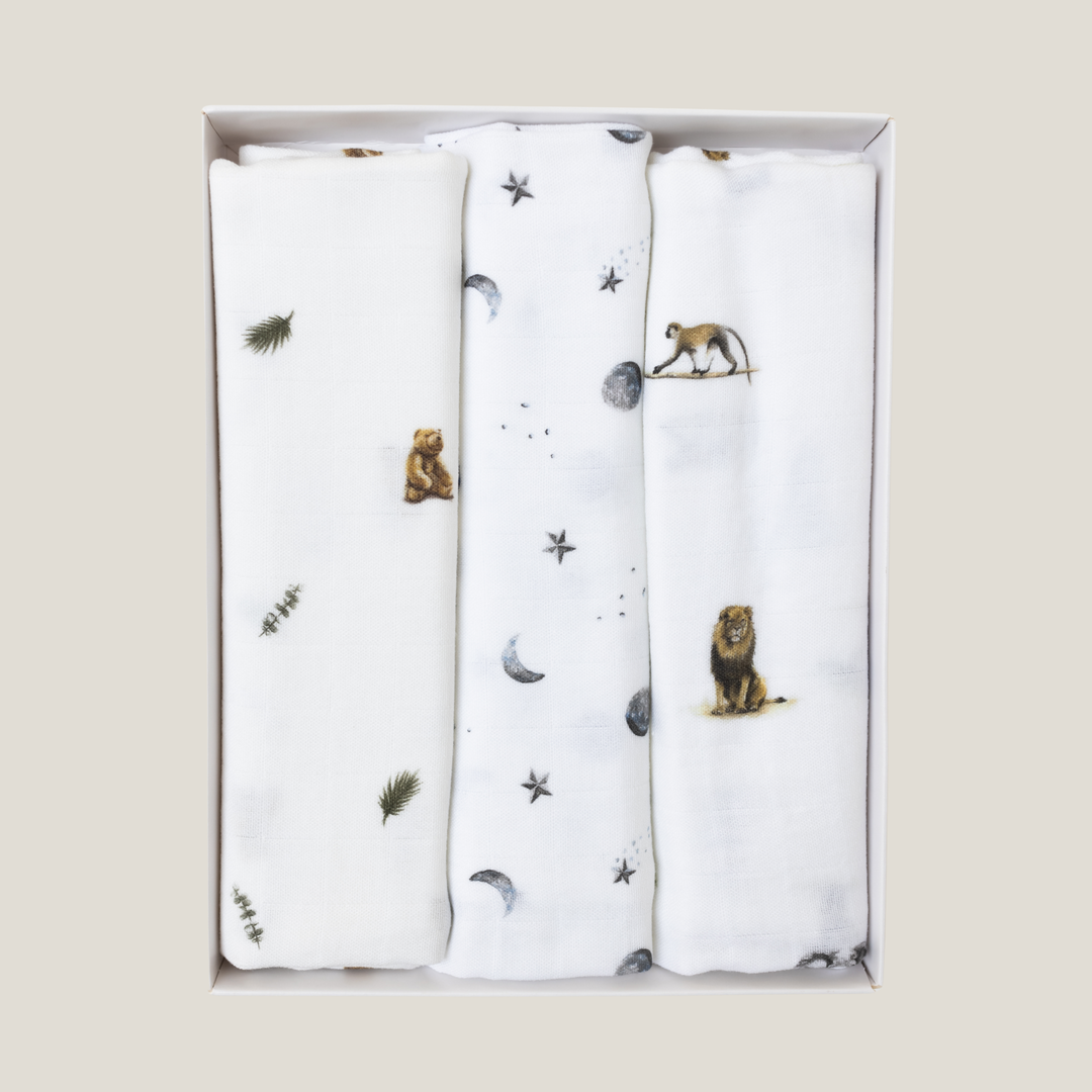 Bamboo Muslin Gift Set - Classics