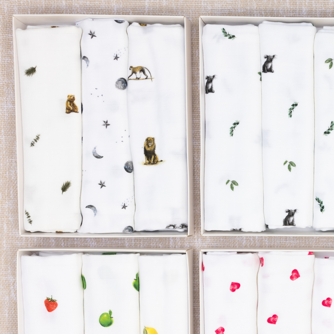 Bamboo Muslin Gift Set - Classics