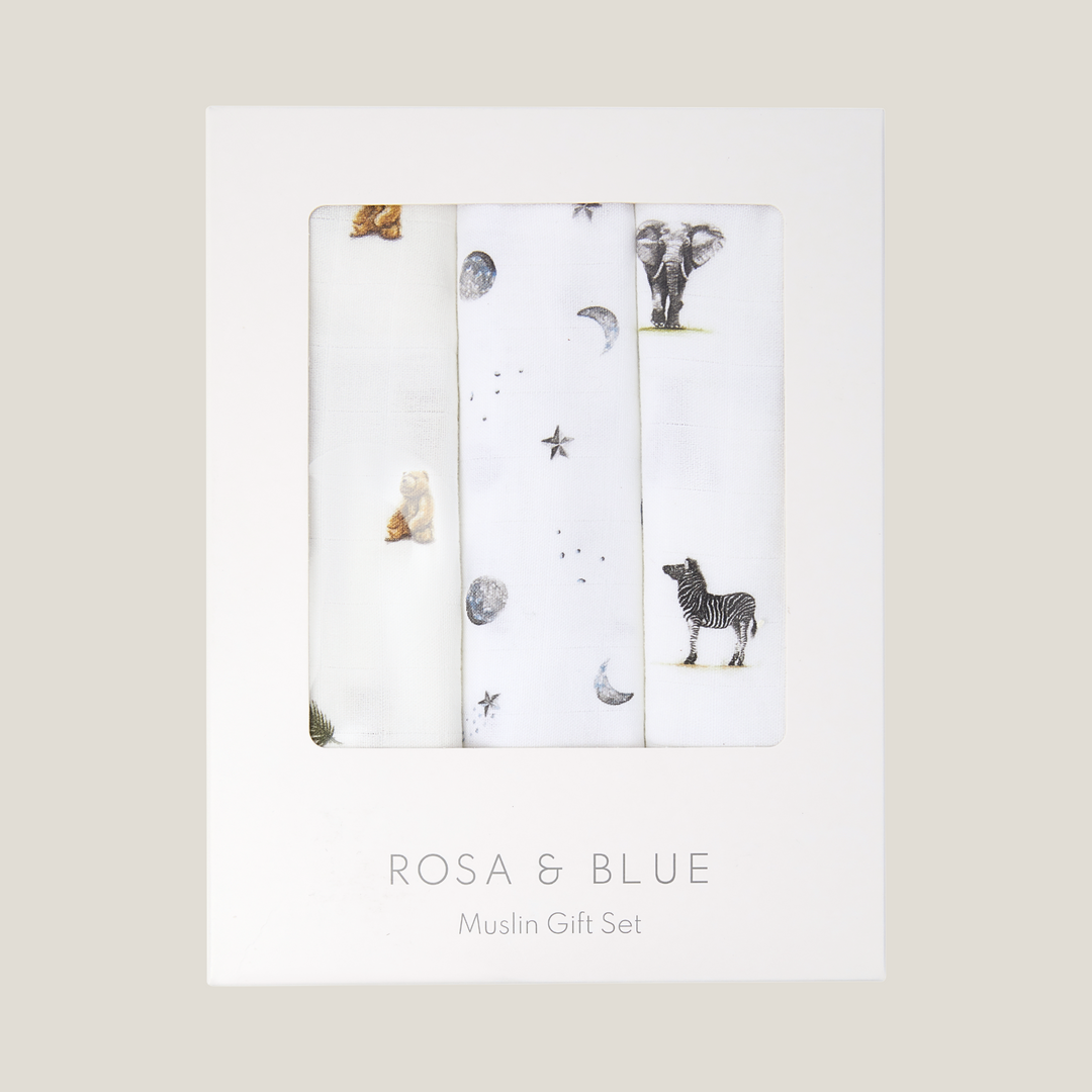Bamboo Muslin Gift Set - Classics