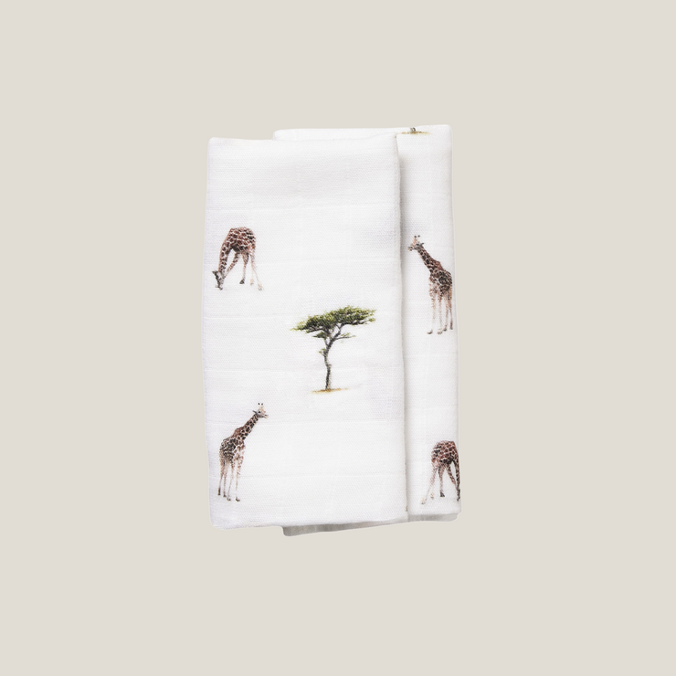 Original Bamboo Muslin Square - Giraffe