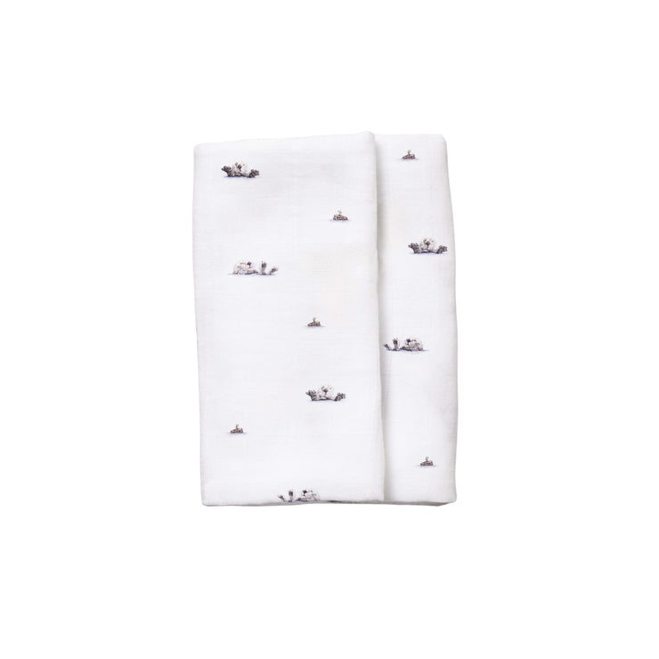 Bamboo Muslin Square - Otter