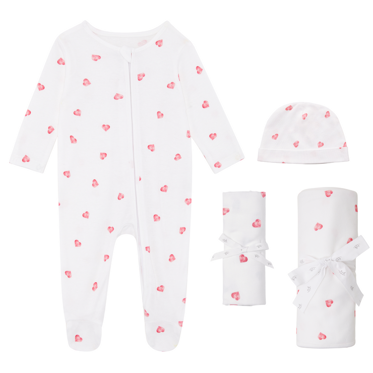 New Baby Gift Set - Pink Heart