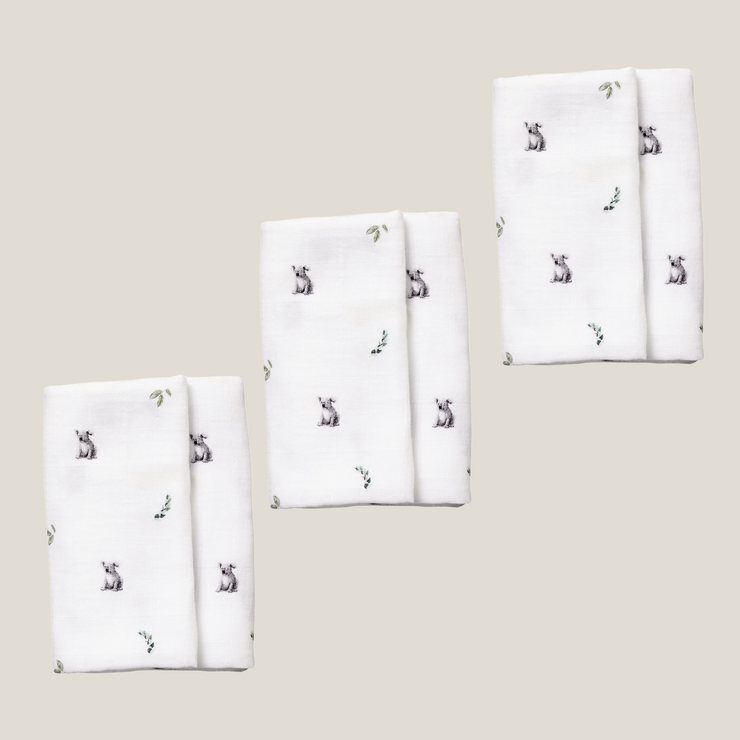 3 Pack - Koala Original Muslin Squares