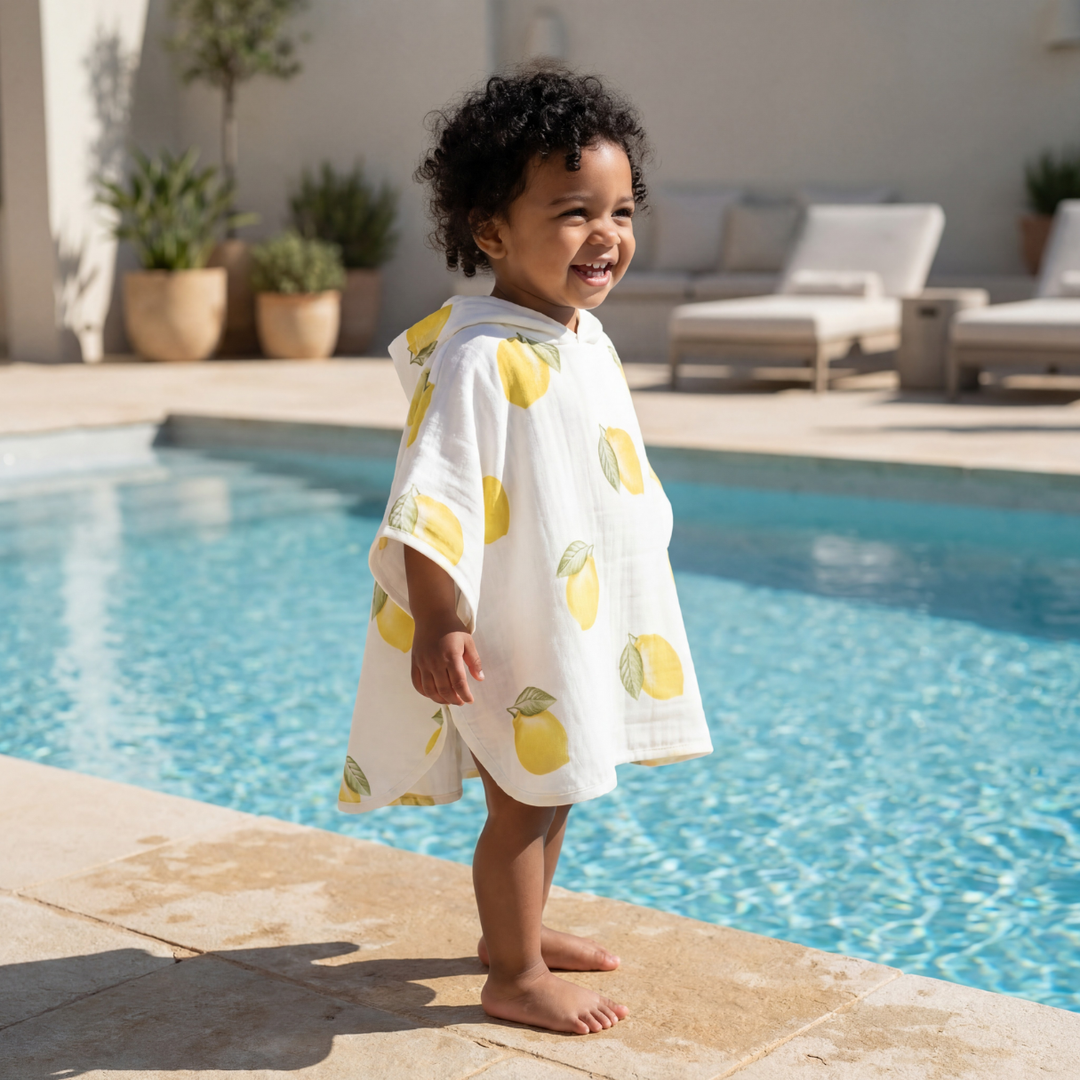 Muslin Poncho - Lemon