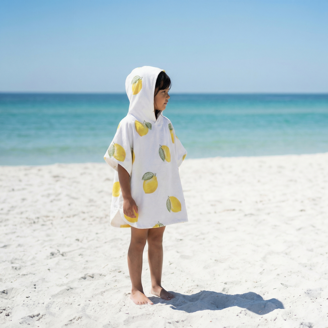 Muslin Poncho - Lemon