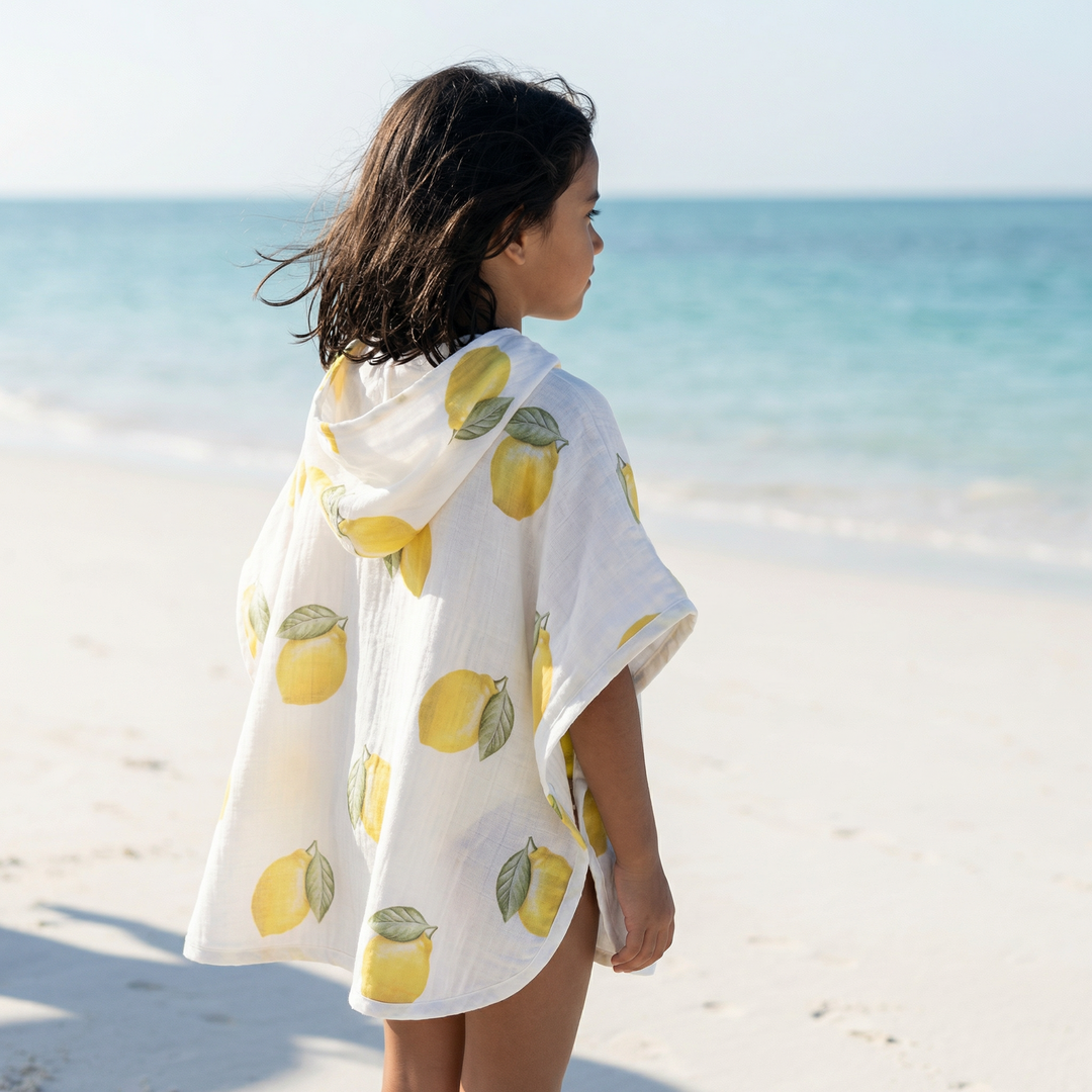 Muslin Poncho - Lemon