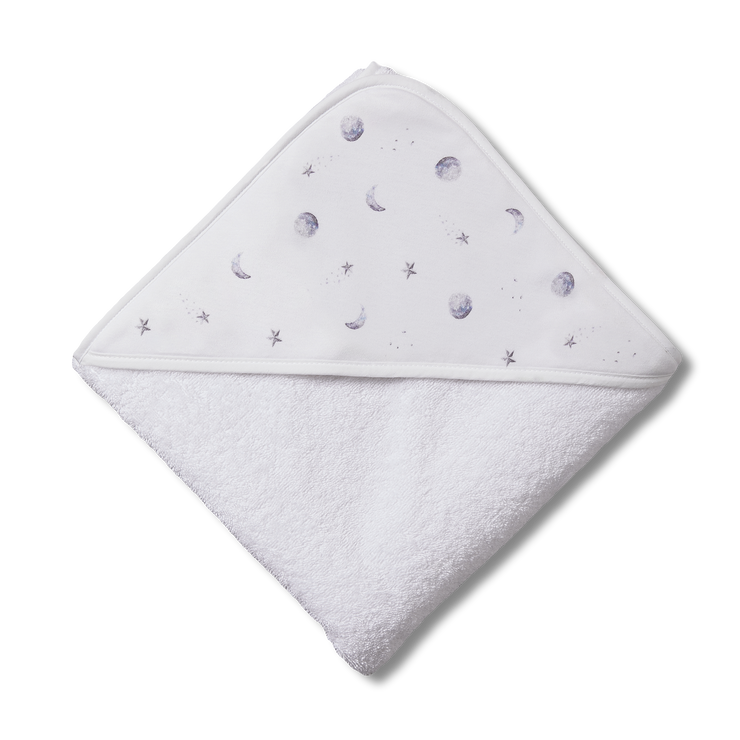 Large Hooded Towel - Starlit Moon