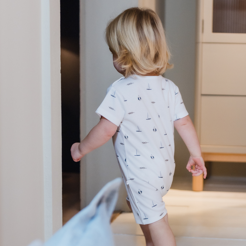 Lightweight Baby Rompers – Rosa and Blue