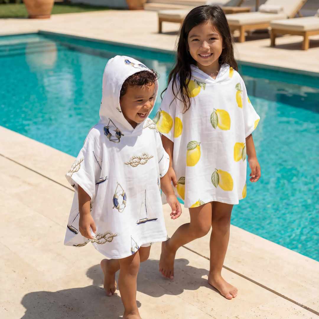 Muslin Poncho - Lemon