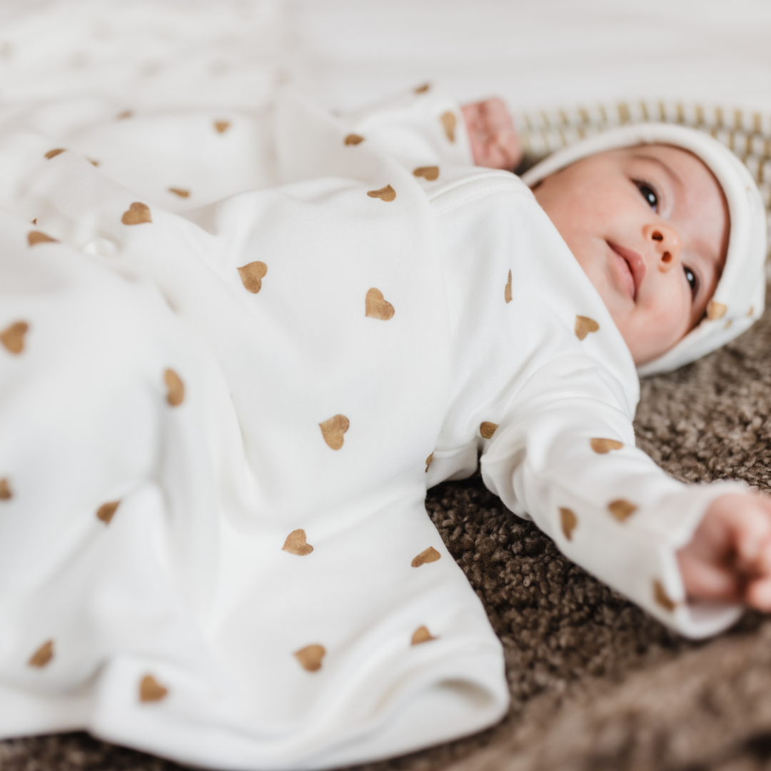 Baby Blanket - Neutral Heart