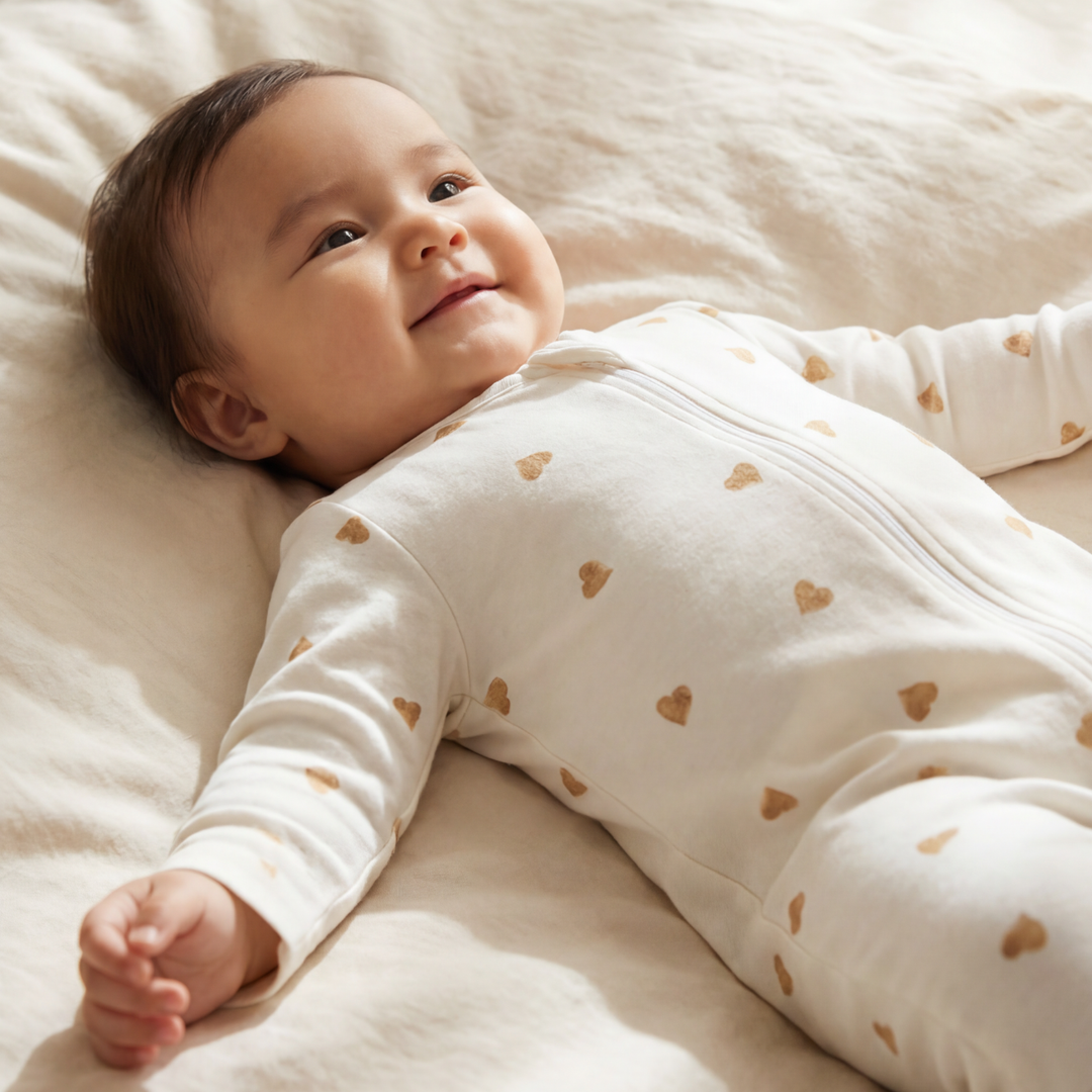 Sleepsuit - Neutral Heart