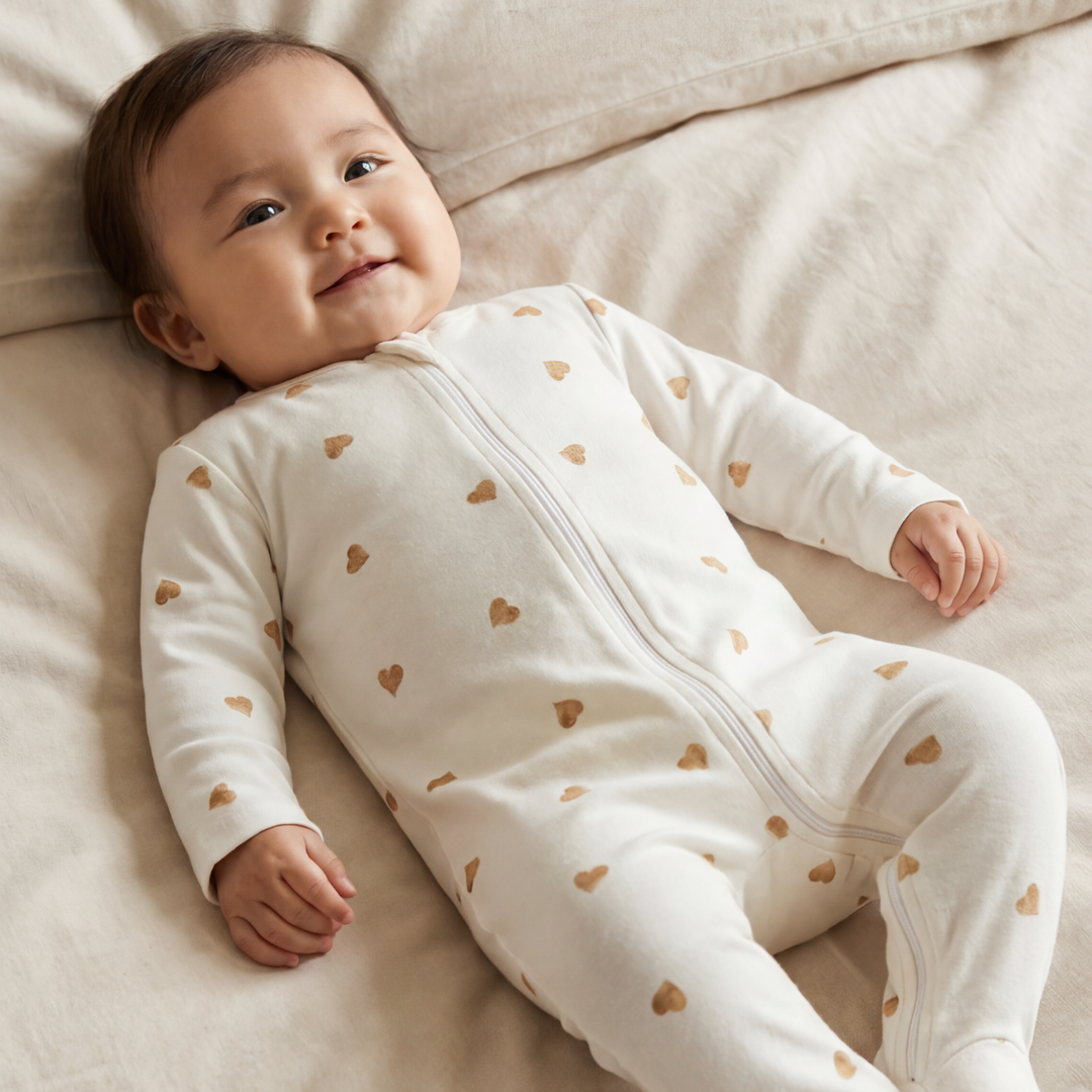 Sleepsuit - Neutral Heart