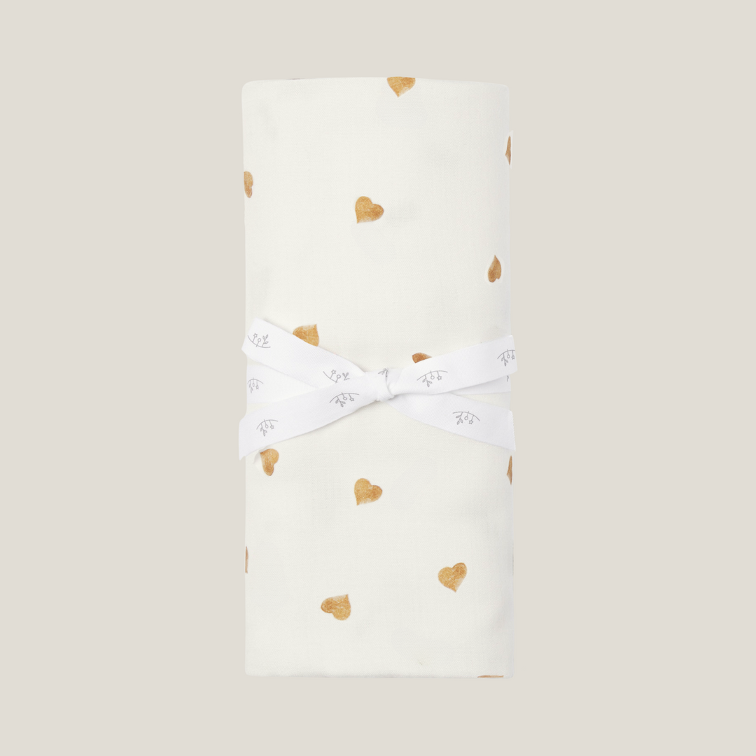 XL Bamboo Muslin - Neutral Heart