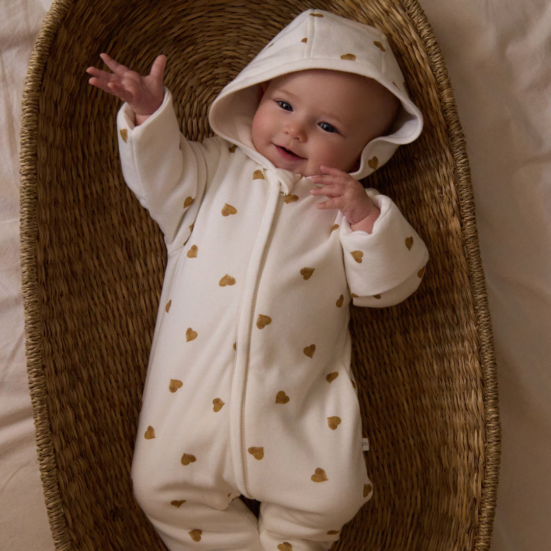 Neutral Heart Pramsuit