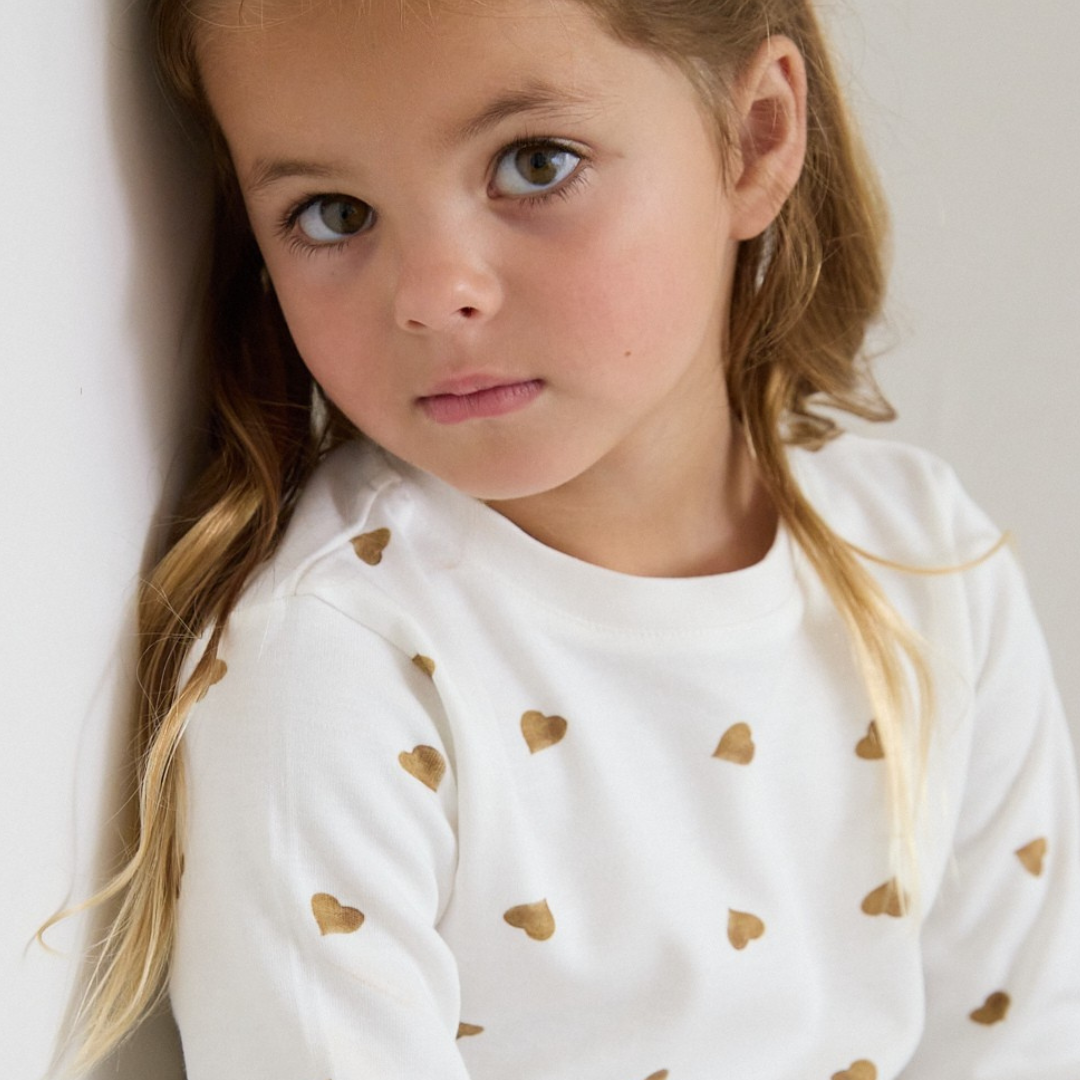 Neutral Heart Pyjamas