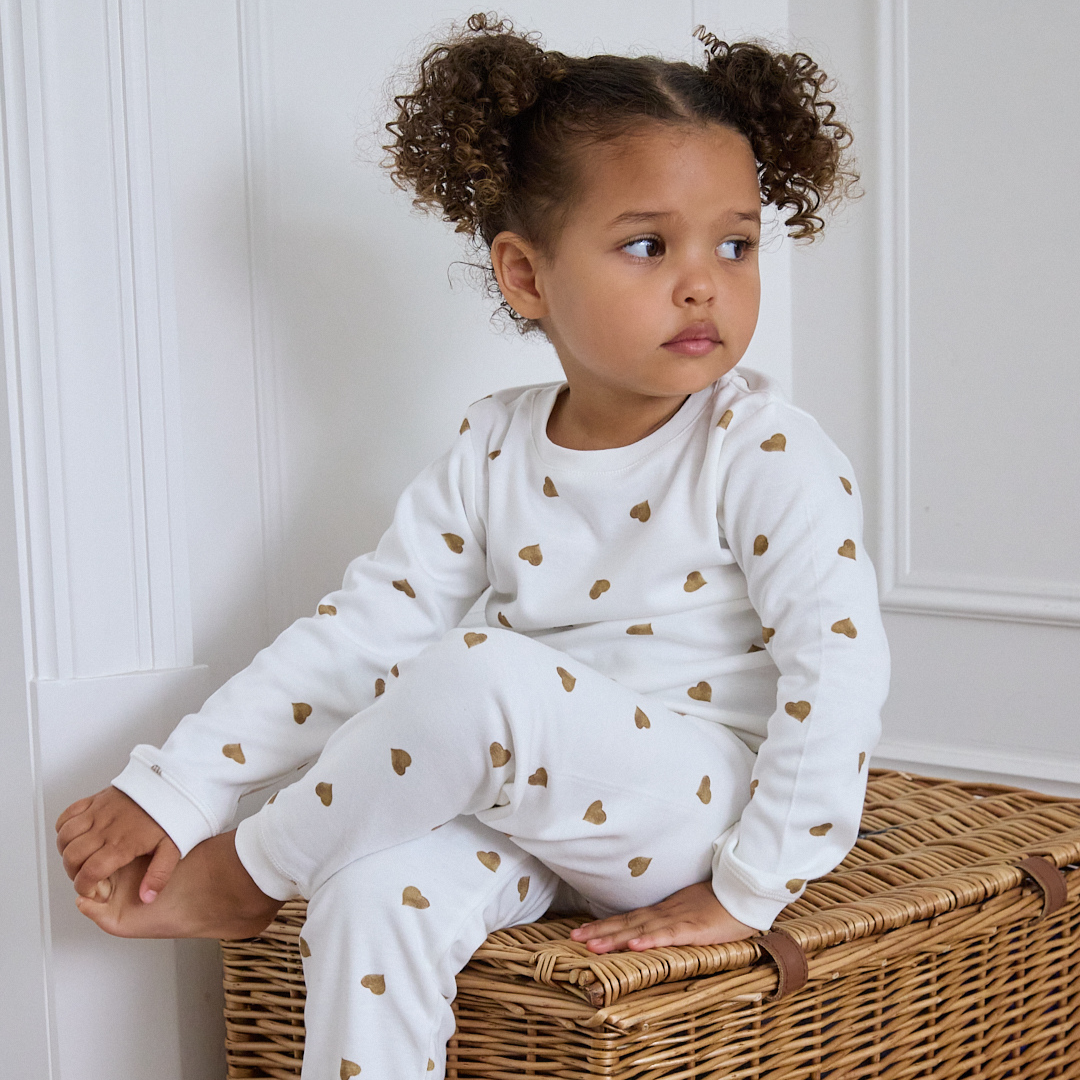 Neutral Heart Pyjamas
