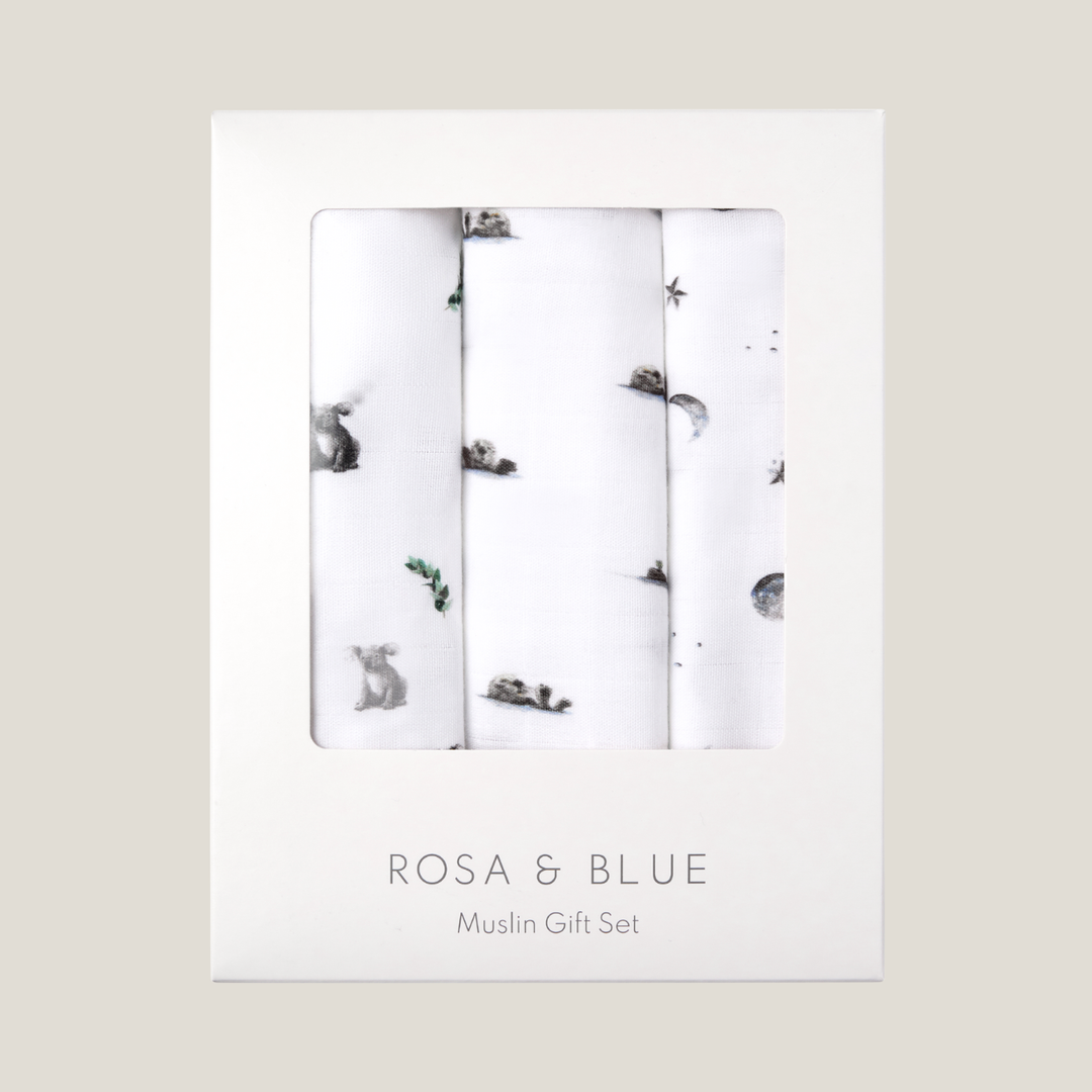 Bamboo Muslin Gift Set - Neutrals
