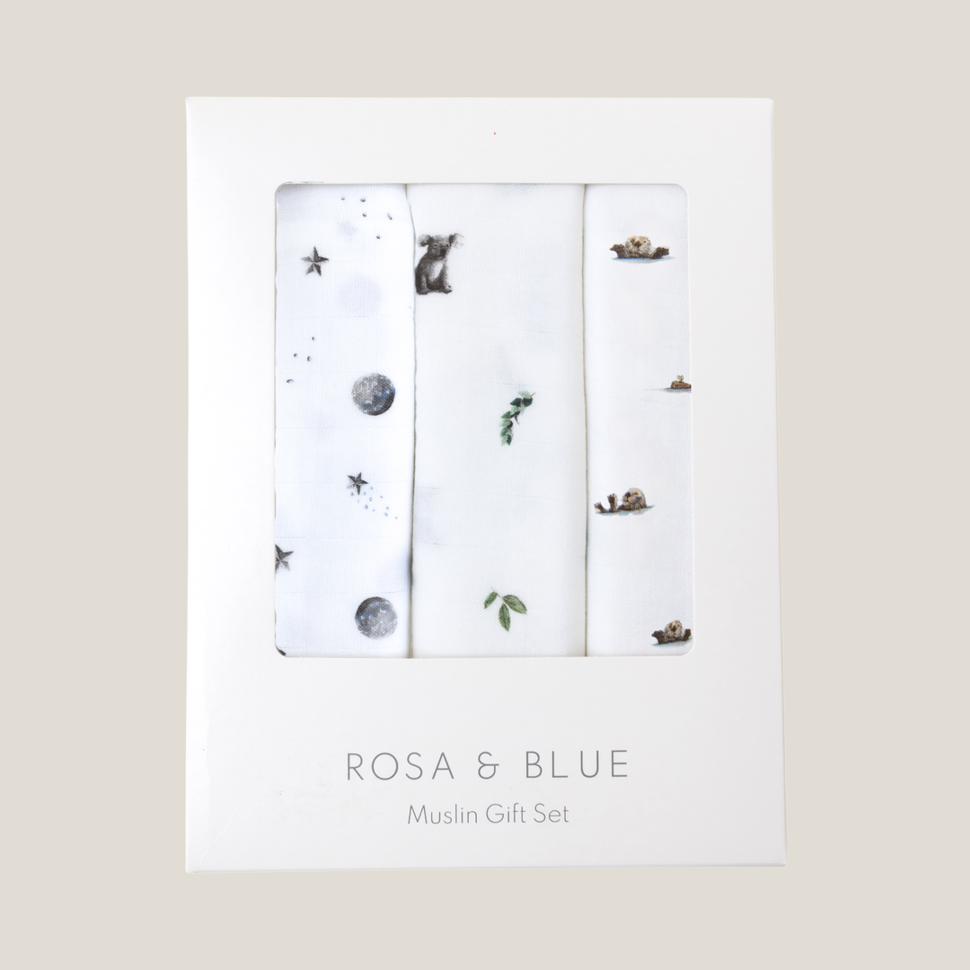 Bamboo Muslin Gift Set - Neutrals