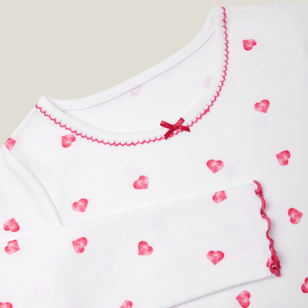 Pink Heart Long Sleeve Nightdress