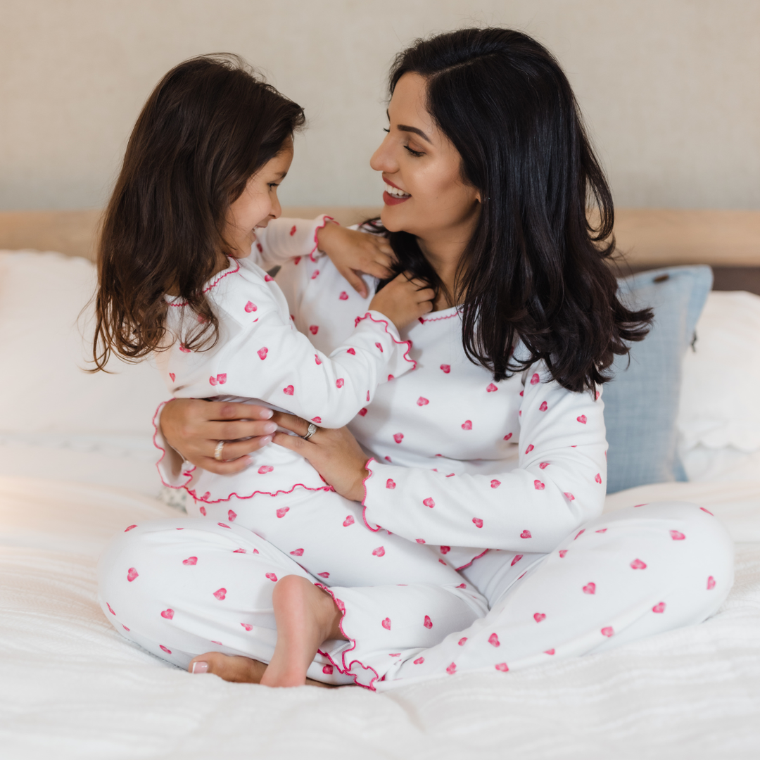 Women's Pink Heart Pyjamas