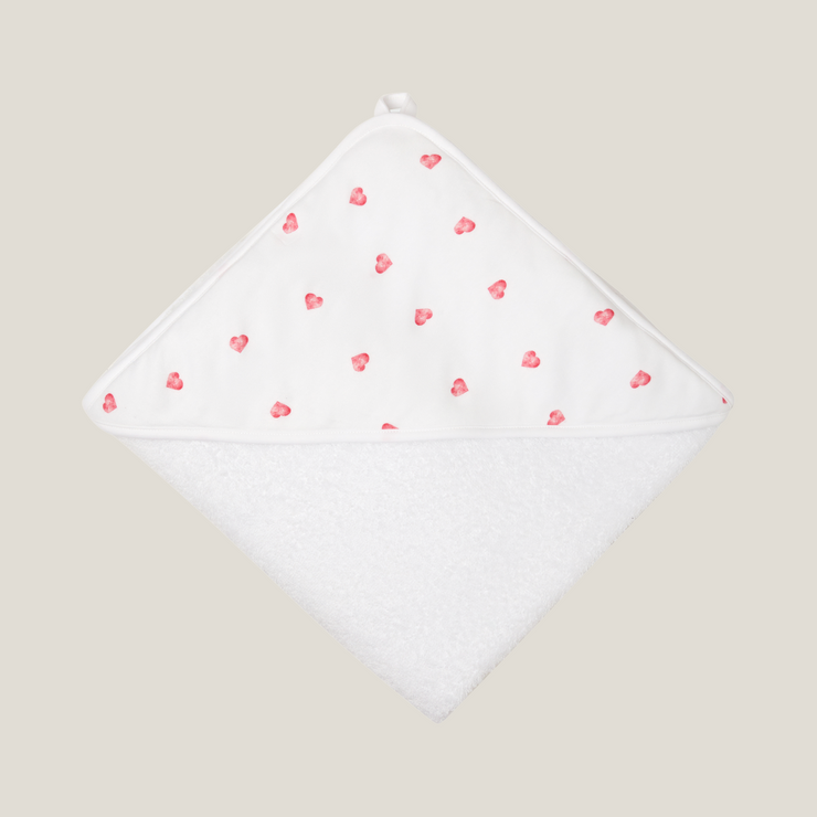 Large Hooded Towel - Heart