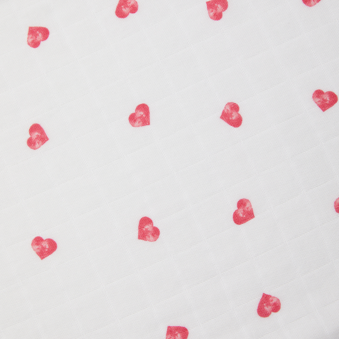 Muslin Square 3 Set Boxed - Heart