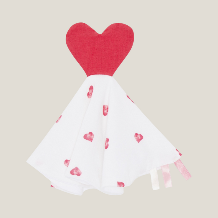 Muslin Comforter - Pink Heart