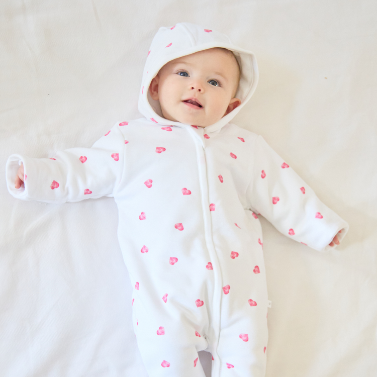 Pink Heart Pramsuit