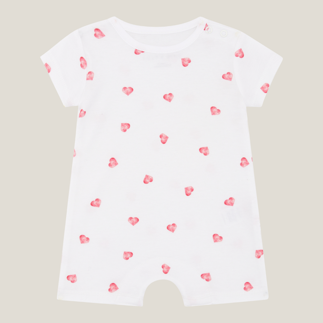 Romper - Pink Heart