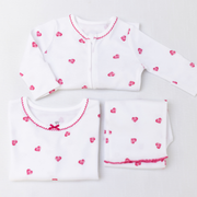 Pink Heart Sleepsuit and Pyjamas