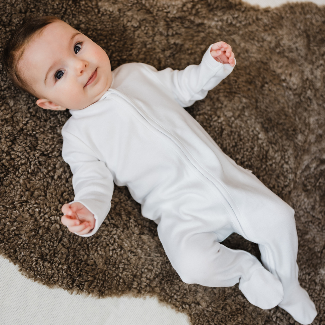 Sleepsuit 2 Pack - Pink Heart / White